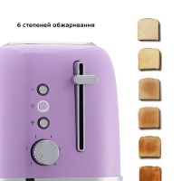Тостер для хлеба с поддоном КТ-6218 - 870 Вт