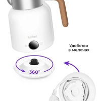 Чайник электрический с терморегулятором КТ-6724 - 1,5 л Чайник электрический с терморегулятором КТ-6724 - 1,5 л