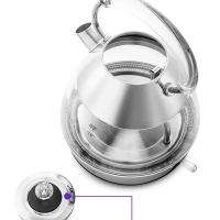 Чайник электрический стеклянный КТ-678 - 1.7 л