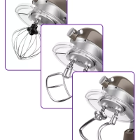 Цельнометаллический планетарный миксер кухонный КТ-4408