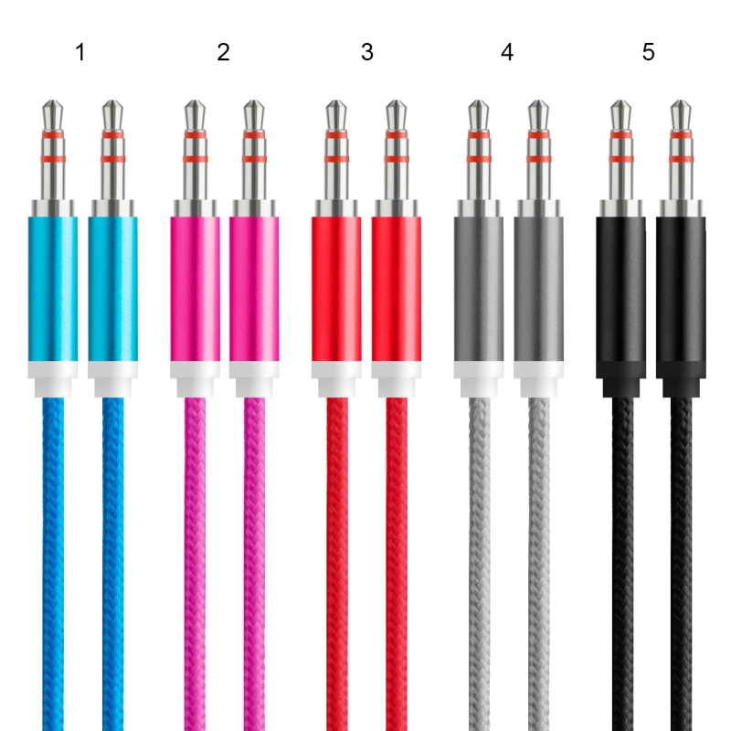 Кабель AUX 3M 3,5 на 3,5 JD-326 цвет в ассортименте Кабель AUX 3M 3,5 на 3,5 JD-326 цвет в ассортименте