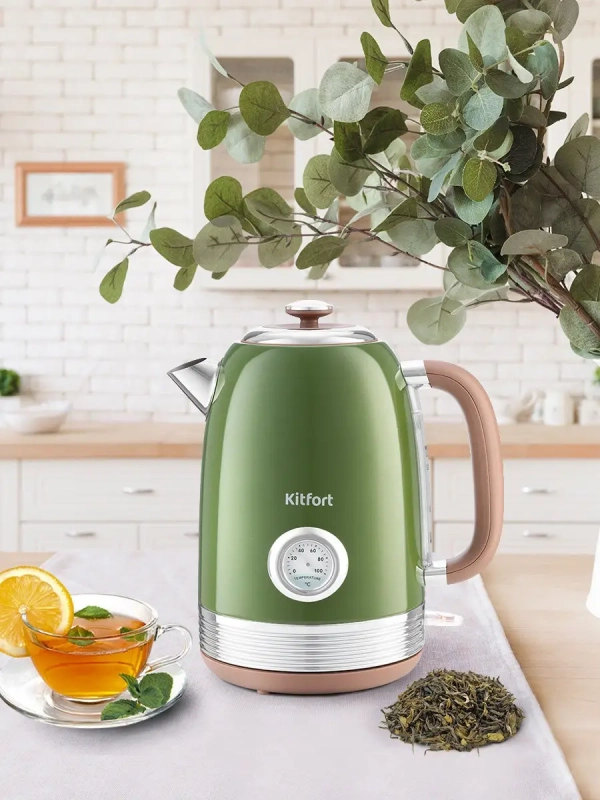 Чайник электрический металлический КТ-6110 - 1.7 л