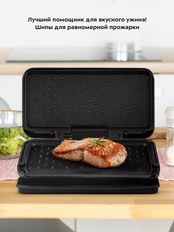 Электрогриль КТ-3606 двусторонний гриль электрический 1000Вт Электрогриль КТ-3606 двусторонний гриль электрический 1000Вт