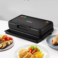 Электрогриль КТ-3606 двусторонний гриль электрический 1000Вт