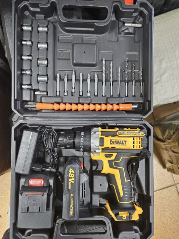 Бесщеточный дрель шуруповерт аккумуляторный DeWalt 48V