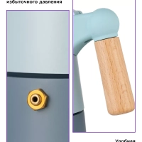 Кофеварка гейзерная для газовой плиты КТ-7153 - 170 мл