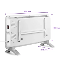 Конвекторный обогреватель электрический КТ-2708 - 1500 Вт Конвекторный обогреватель электрический КТ-2708 - 1500 Вт