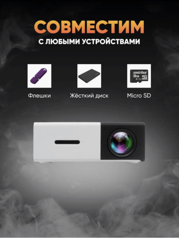 Мини проектор Unic YG-300