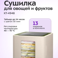 Сушилка для для овощей и фруктов КТ-4948 - 370-450 Вт
