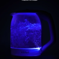 Чайник электрический стеклянный с подсветкой КТ-6169 - 1.8 л