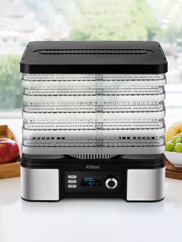 Сушилка для овощей и фруктов КТ-1957 - 450 Вт Сушилка для овощей и фруктов КТ-1957 - 450 Вт