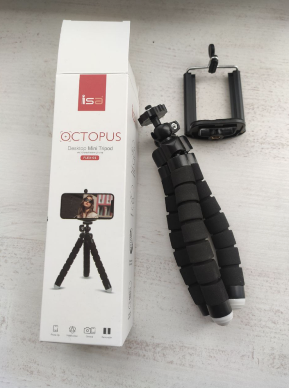 Настольный мини-штатив FLEX-01 черный