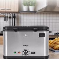 Фритюрница электрическая со съемной корзиной КТ-6240 2000 Вт