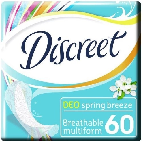 Прокладки ежедневные DISCREET Multiform Deo Spring Breeze, 60шт