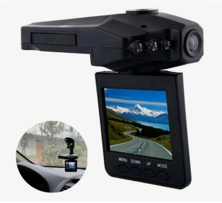 Автомобильный видеорегистратор с поворотным дисплеем