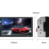 Универсальная магнитола 7010В MP5