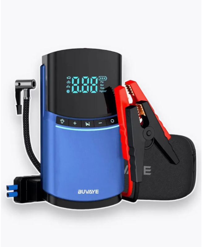 Портативное пусковое устройство с компрессором 4в1 Портативное пусковое устройство с компрессором 4в1