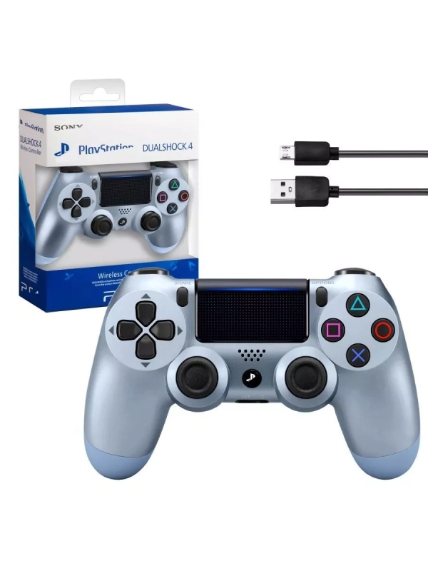 Джойстик PS4 DualShock беспроводной AA стальной синий