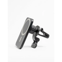 Беспроводная зарядка 15W + Автомобильный держатель магнитный черный