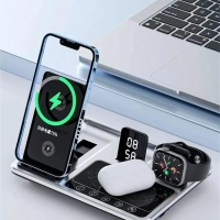 Беспроводное зарядное устройство 4in1 R11 серый Беспроводное зарядное устройство 4in1 R11 серый