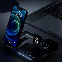 Беспроводное зарядное устройство 4in1 R11 серый Беспроводное зарядное устройство 4in1 R11 серый