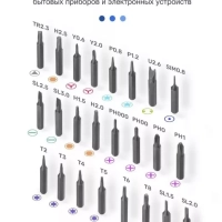 Набор отверток PP-011 в пластиковом пенале (24 насадки) ISA