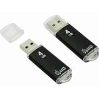 USB накопитель 4 GB Smart Buy V-Cut Black