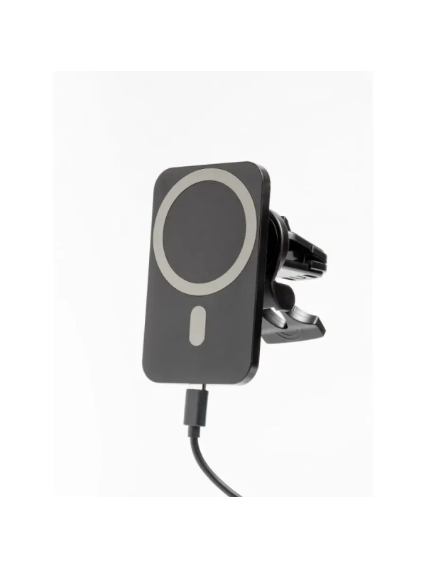 Беспроводная зарядка 15W + Автомобильный держатель магнитный черный Беспроводная зарядка 15W + Автомобильный держатель магнитный черный