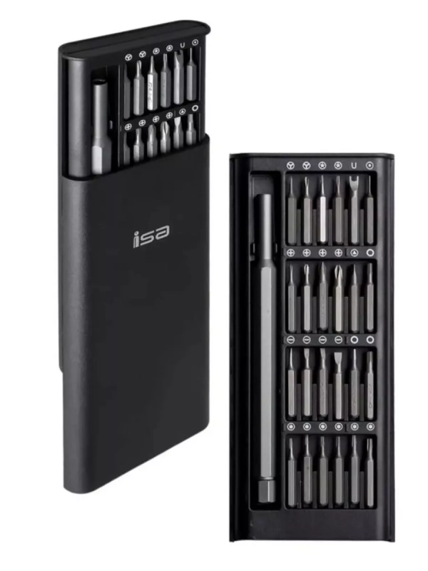 Набор отверток PP-011 в пластиковом пенале (24 насадки) ISA