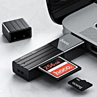 Картридер HB20 2 в 1 USB 3.0 HOCO черный