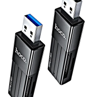 Картридер HB20 2 в 1 USB 3.0 HOCO черный