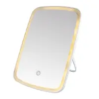 Настольное зеркало для макияжа с подсветкой ML-07 ISA белое