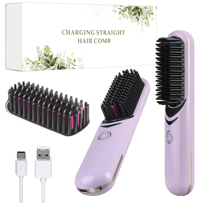 Расческа для выпрямления волос HX-103 сиреневый