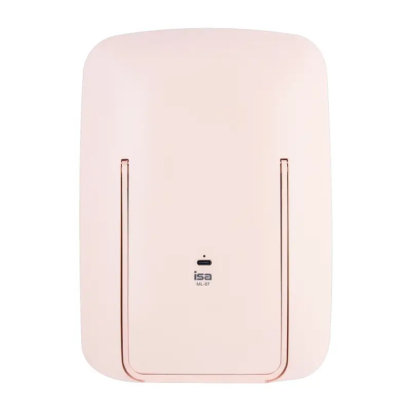 Настольное зеркало для макияжа с подсветкой ML-07 ISA розовое