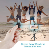 Монопод-трипод с блютуз пультом P20 черный