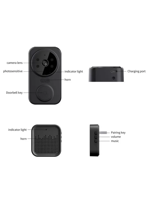 Беспроводной дверной звонок с камерой и микрофоном M8 Беспроводной дверной звонок с камерой и микрофоном M8