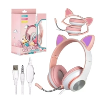 Наушники игровые X30 розовые