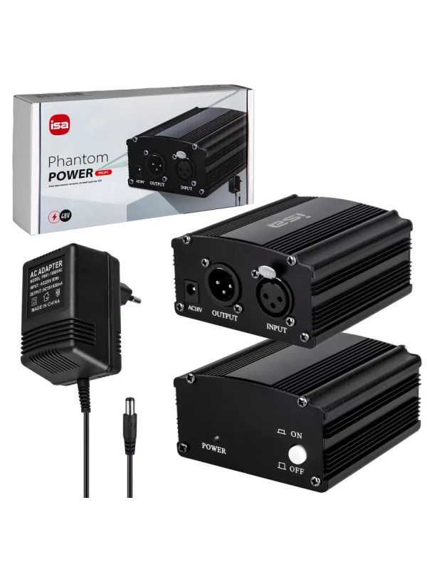 Фантомное питание для микрофона 48V PH-P1 ISA