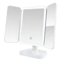 Настольное зеркало для макияжа с подсветкой ML-04 ISA белое