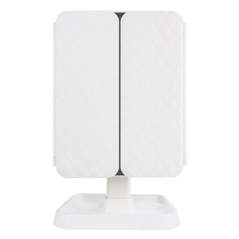 Настольное зеркало для макияжа с подсветкой ML-04 ISA белое