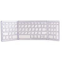 Складная беспроводная клавиатура B089 (серебро)