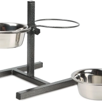 Миски конусные металлические для животных на подставке 2х2,3 л