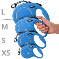 Поводок-рулетка Flexi Black Design cord XS 3m 8 kg blue