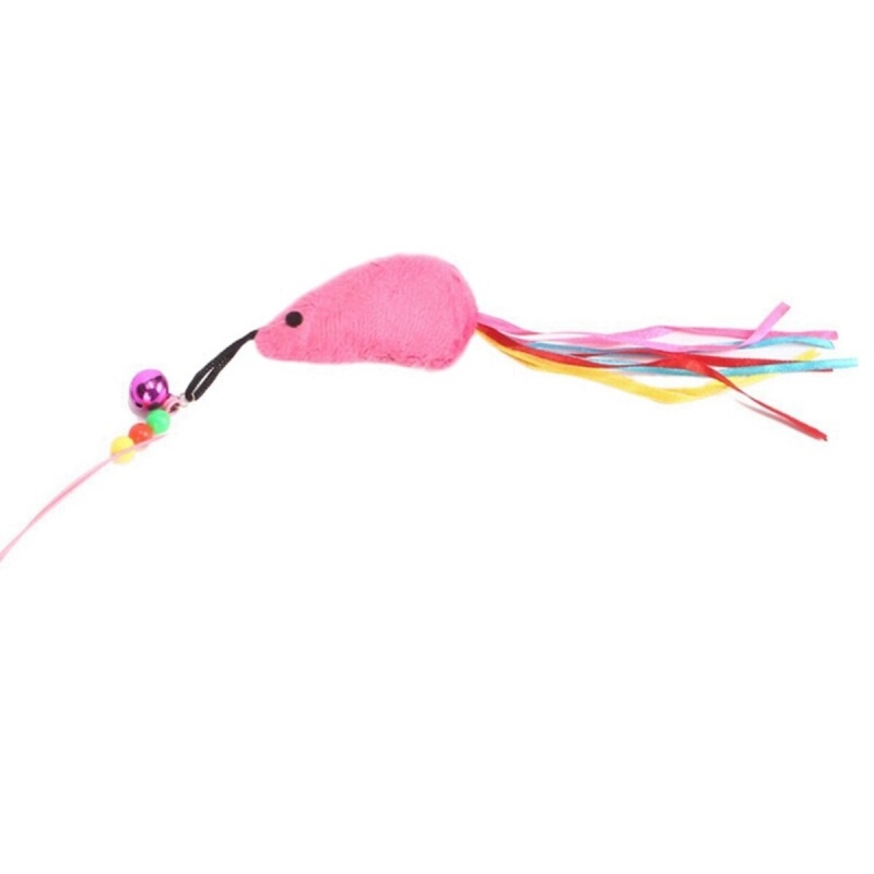 Удочка дразнилка для кошек (металлическая) с мышкой