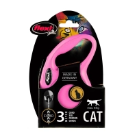 Поводок-рулетка Flexi Black Design cord XS 3m 8 kg pink