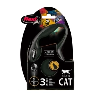 Поводок-рулетка Flexi Black Design cord XS 3m 8 kg black