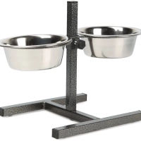 Миски конусные металлические для животных на подставке 2х3,5 л