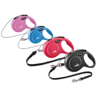 Поводок-рулетка Flexi Black Design cord XS 3m 8 kg pink