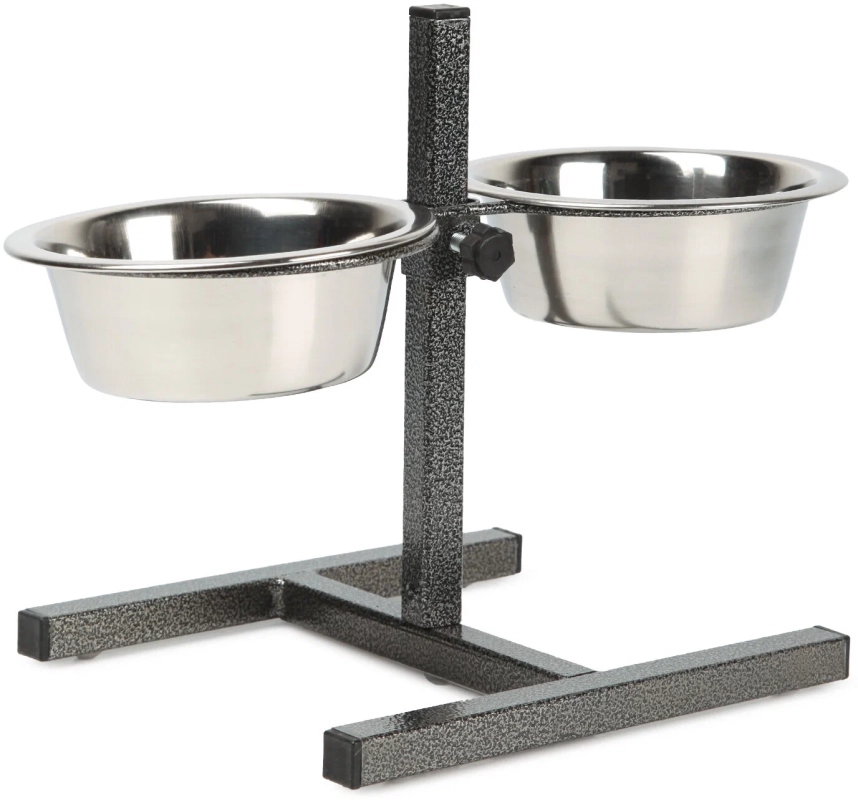 Миски конусные металлические для животных на подставке 2х3,5 л