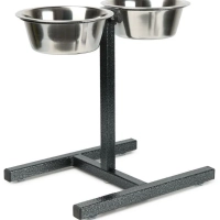 Миски конусные металлические для животных на подставке 2х2,3 л